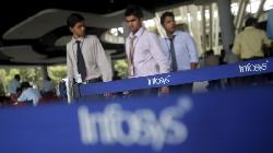 Indian shares fall; all eyes on Infosys results