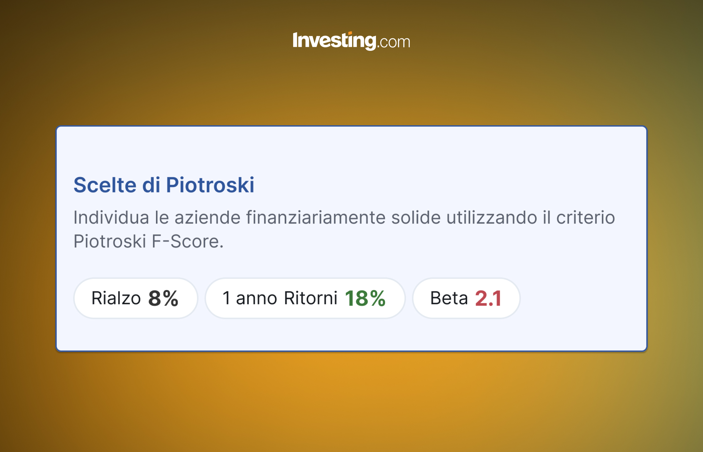 Piotroski’s Picks