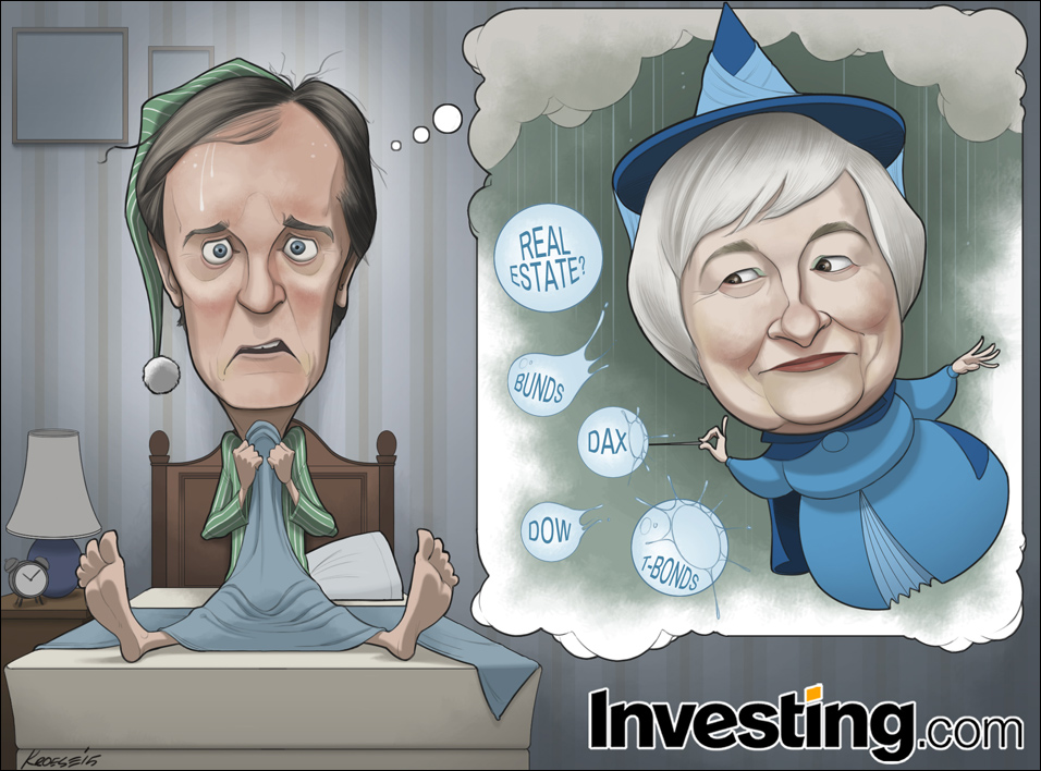 Tuần trước, Chủ Tịch FED, bà Yellen nói rằng cổ phiếu được định giá quá cao. Có phải chúng ta đang bắt đầu thấy dấu hiệu vỡ bong bóng?