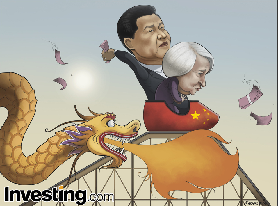 Wordt de Fed gedwongen de renteverhoging uit te stellen vanwege de devaluatie van de yuan en de turbulentie op de aandelenmarkten?