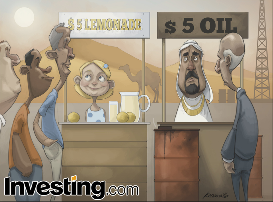 Zapierające dech w piersiach załamanie cen ropy trwa
