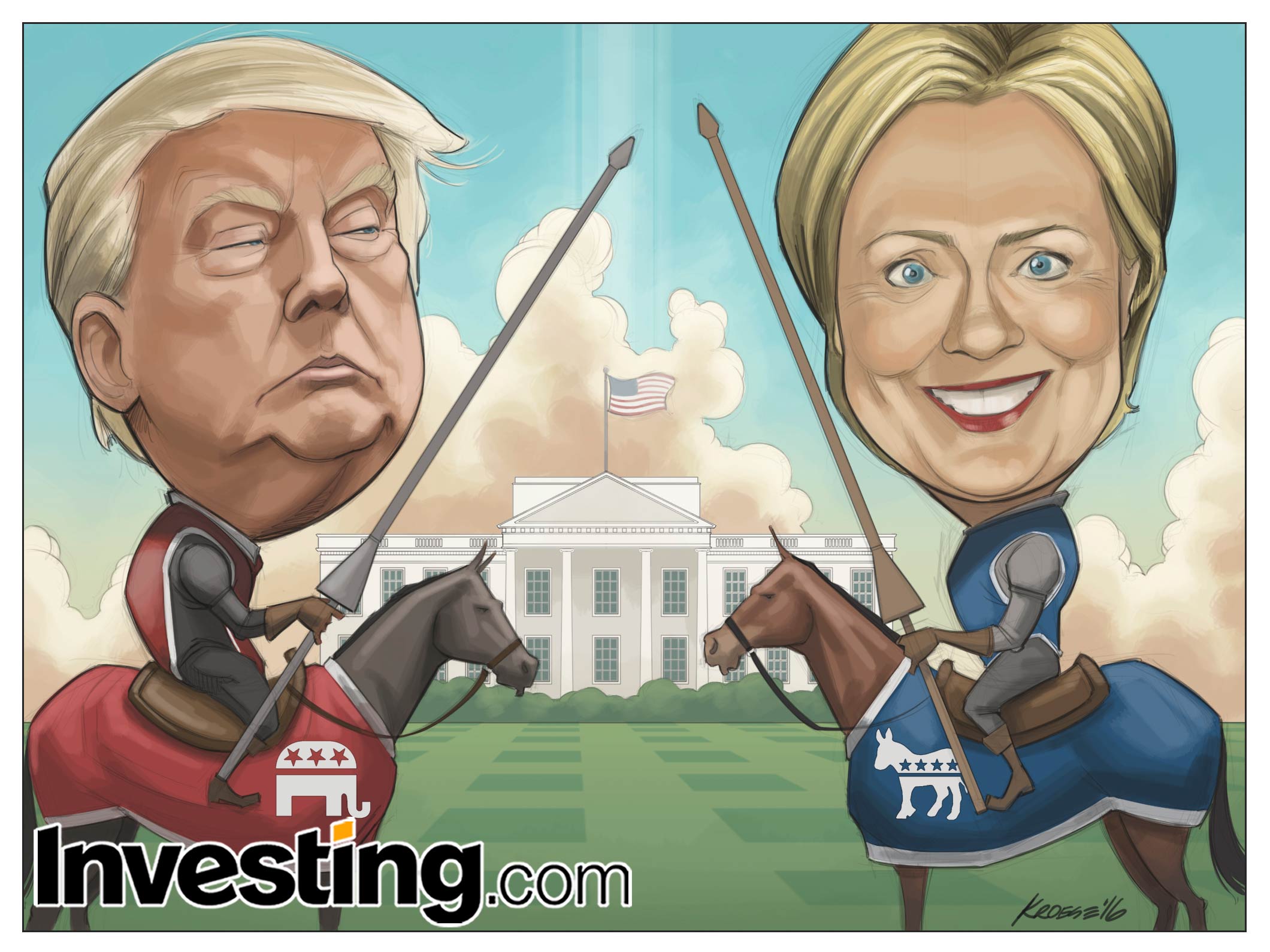 A corrida à presidência dos Estados Unidos já começou. Trump versus Hillary: Quem irá vencer?