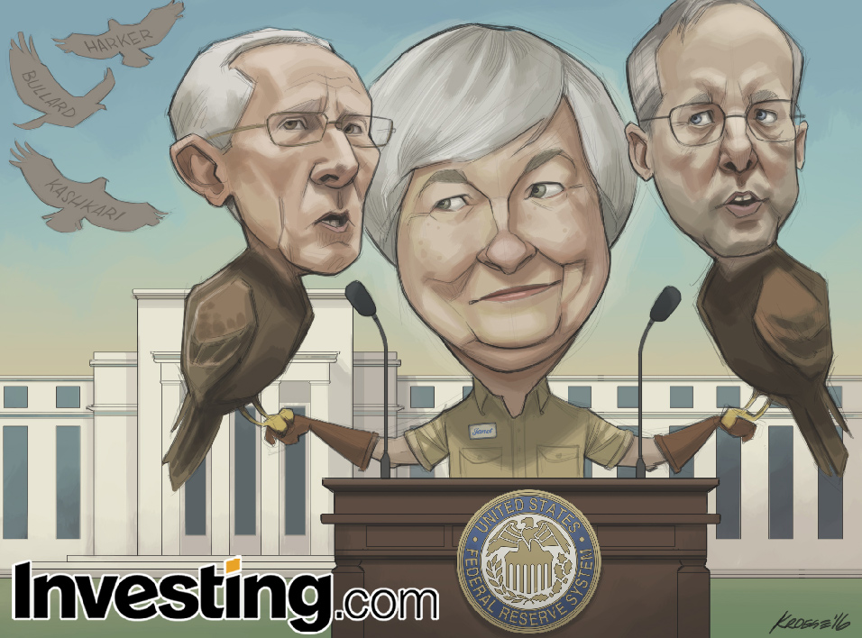 Fed-voorzitter Yellen stuurt haar leger haviken vooruit om signaal af te geven van een mogelijke renteverhoging in juni
