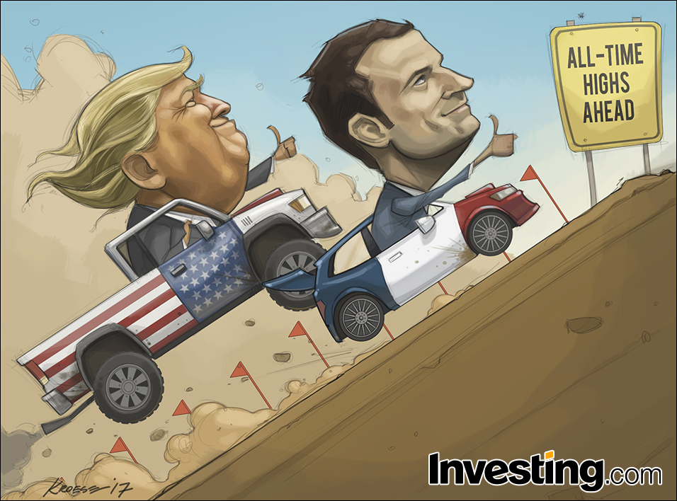 Trump et Macron continuent le rally haussier des marchés