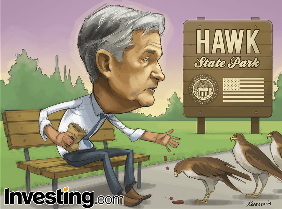 Powell leidt de Fed het Havikspad in.