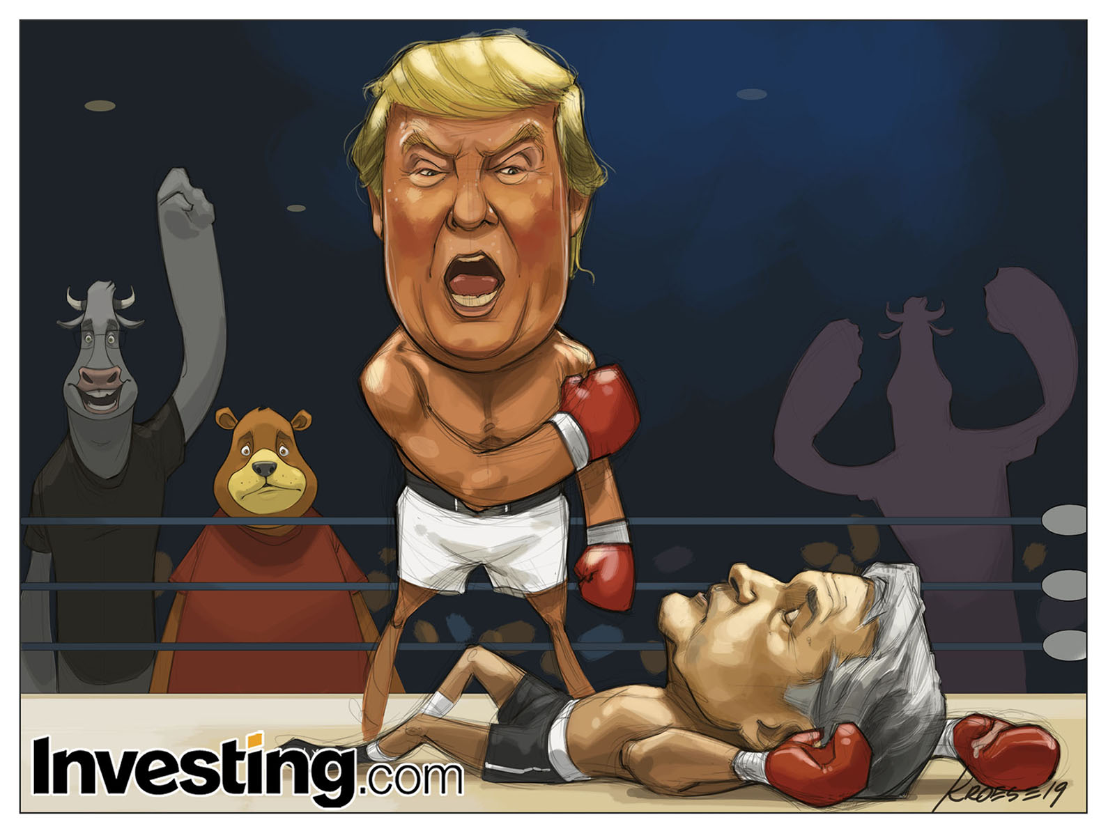 Trump deja KO a Powell en la lucha por la subida de tipos