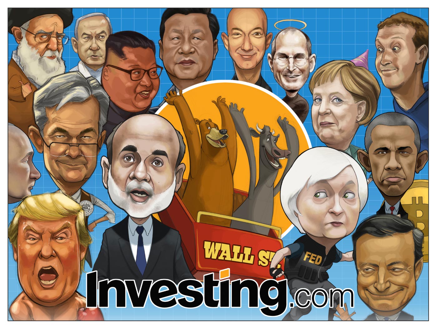 عدد رسومات الكاريكاتير من Investing.com يصل الى 250 ، من هي شخصيك المفضلة؟