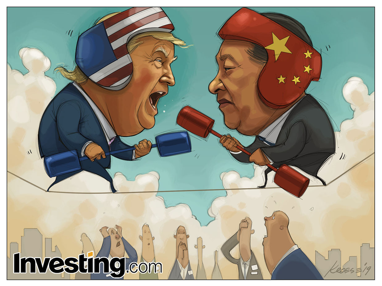 المستثمرون ينتظرون بقلق مستجدات سباق التعريفات ما بين ترامب والرئيس الصيني