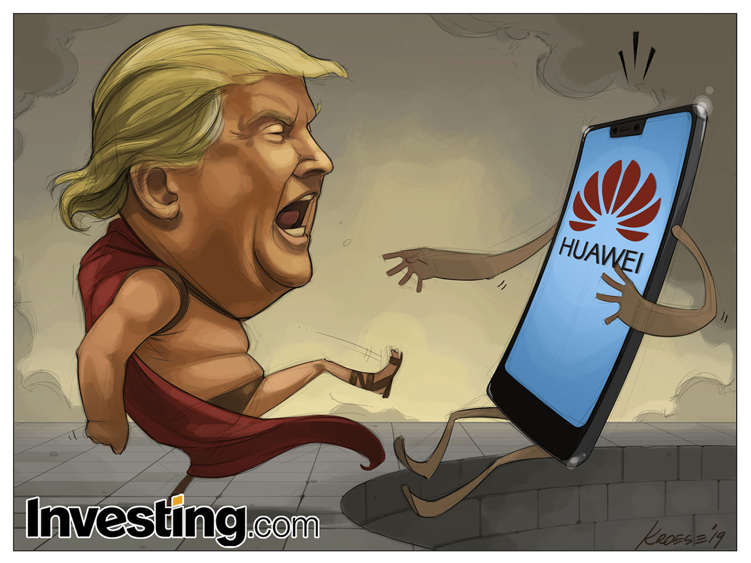 Trump Decide Banir a Huawei e Mercado Sofre 