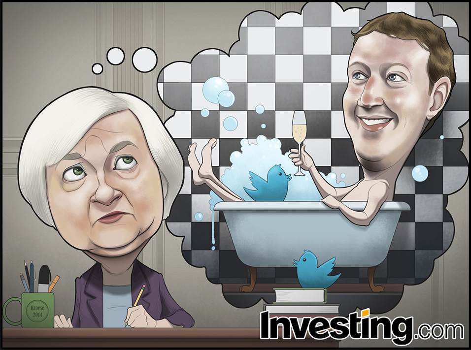 Fed-voorzitter Yellen is bezorgd over een sociale media zeepbel op de beurs. Bent u dat ook?