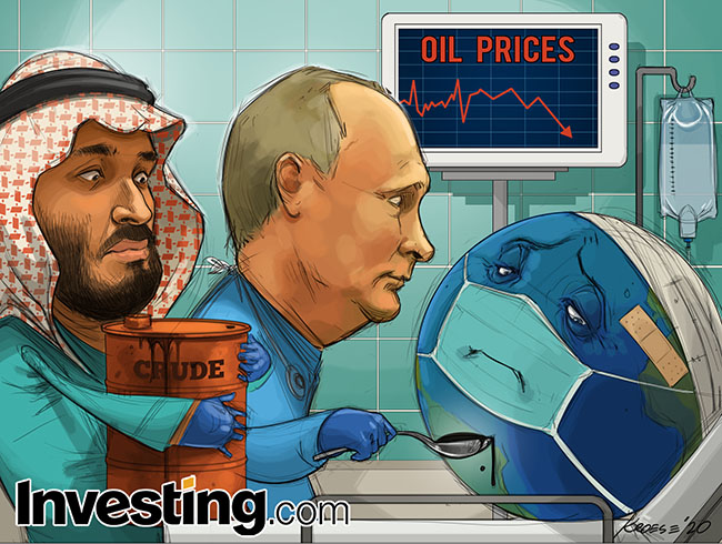 Crude Oil prices plunge as the world economy struggles to recover