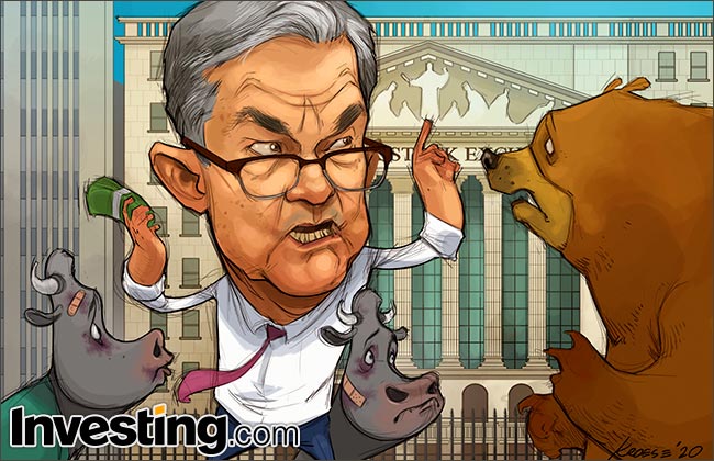 Fed-voorzitter Powell moet bulls wederom te hulp komen.