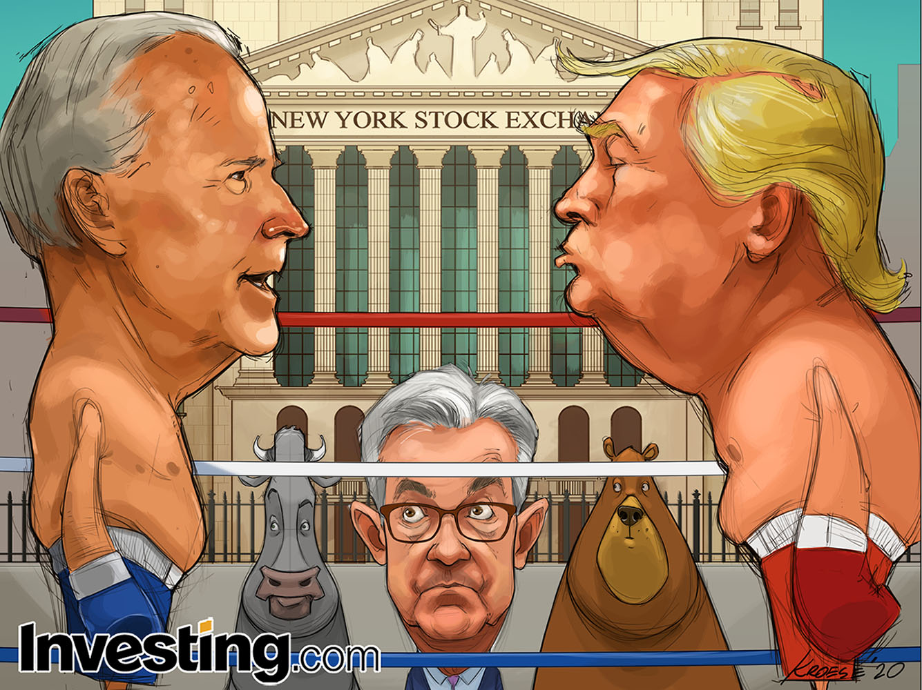 Wall Street skiftar fokus till presidentval då riskerna börjar växa