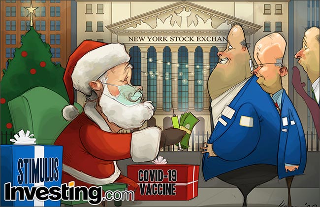 Une année spectaculaire se termine sur les bourses mondiales. Joyeux Noel et Bonne Année de la part d'Investing.com!