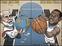האם ברננקי שולט בכלכלה העולמית כפי שלברון שולט בגמר ה-NBA?
