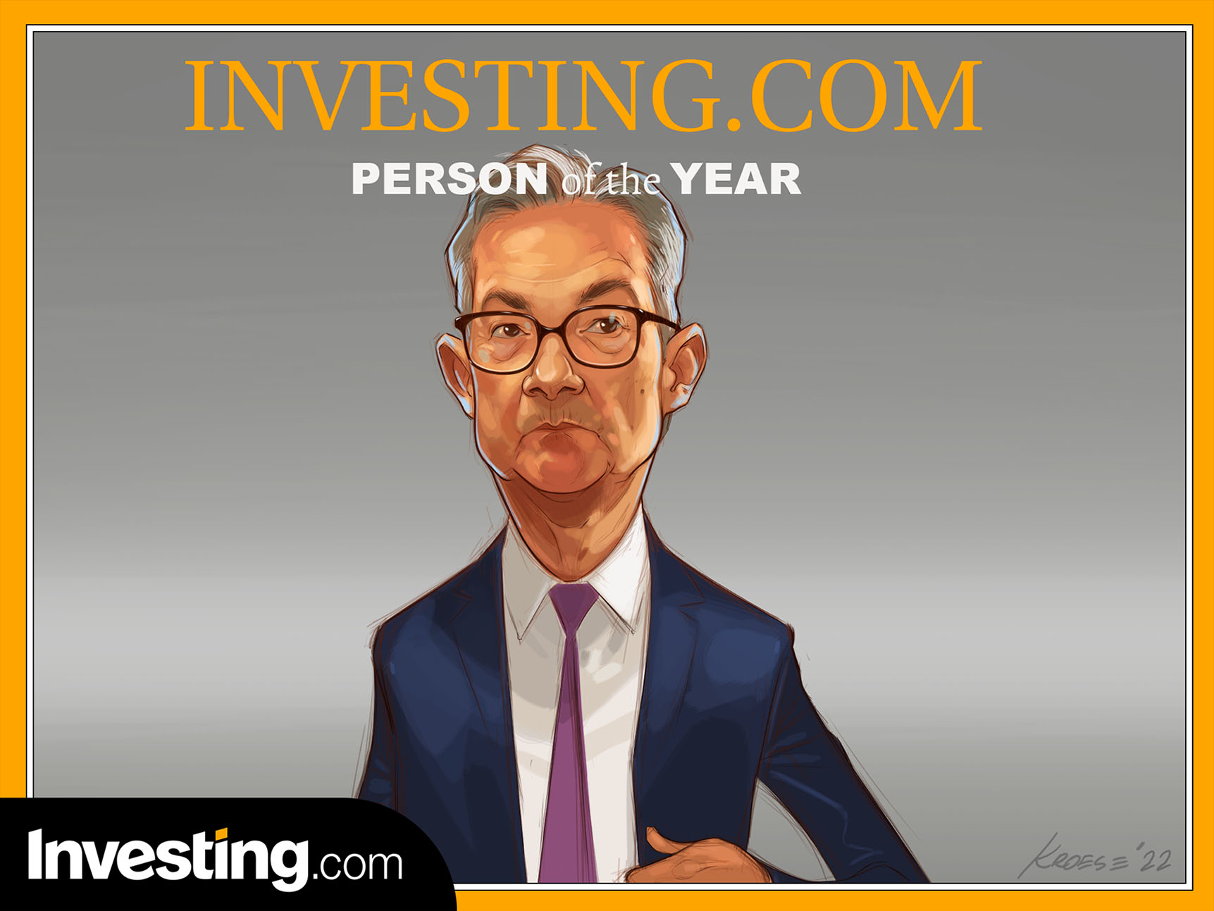 رئيس الاحتياطي الفيدرالي، جيروم باول، هو شخصية العام في Investing.com.. من سيكون الشخص الأبرز لـ 2023؟