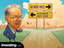 Irá Powell, presidente da Fed, sinalizar uma subida das taxas em novembro ou será que as...