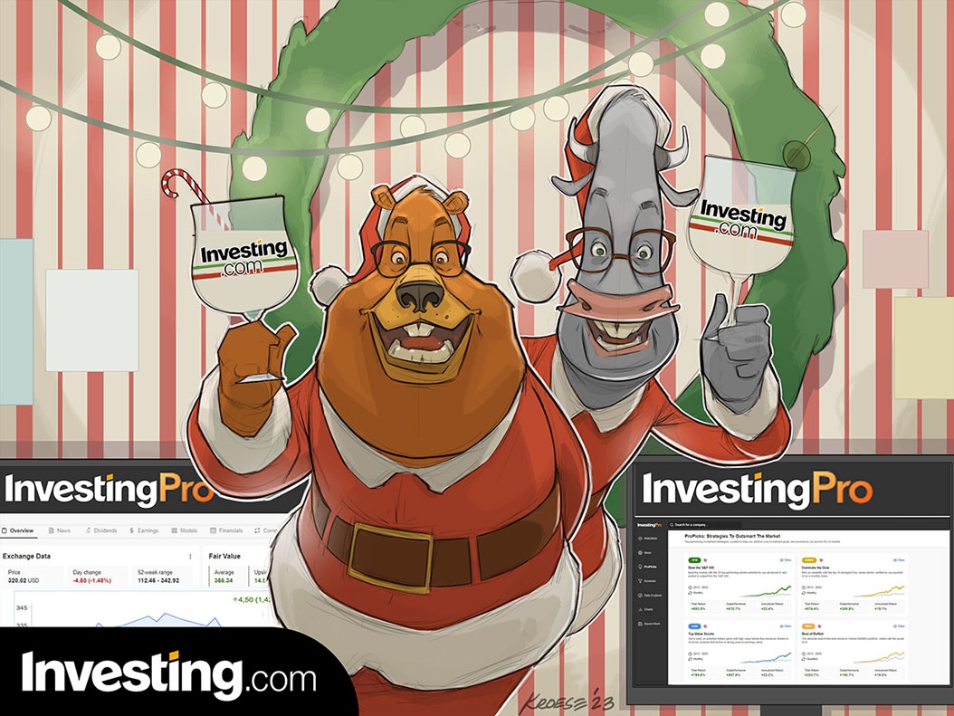 Investing.com поздраляет всех с наступающим Новым годом и Рождеством
