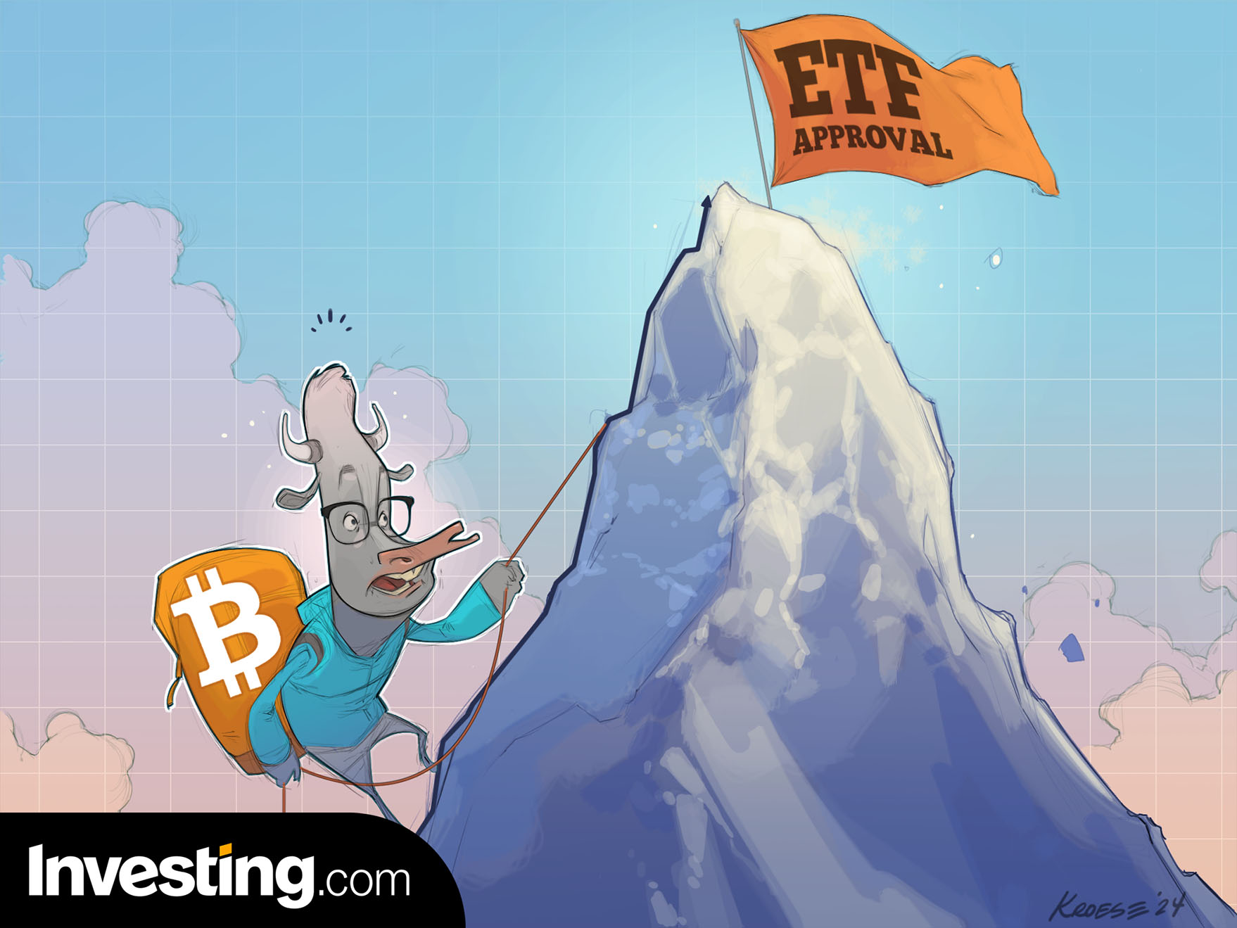 Bitcoin fortsätter att öka efter förväntningar på ETF-godkännande.