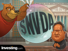 Ações da Nvidia caem mais de 10% do seu máximo histórico. A bolha da $NVDA está a...