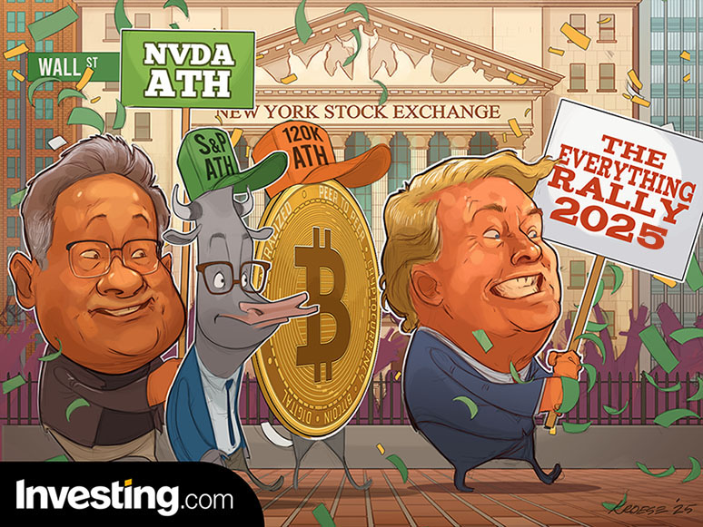 S&P 500 lập đỉnh mới khi Nvidia hồi phục, Bitcoin phá kỷ lục khi đạt mốc 120,000 đô la Mỹ!!