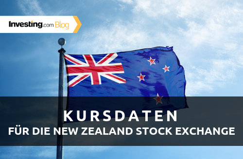 Investing.com bietet jetzt auch Realtime-Kursdaten aus Neuseeland