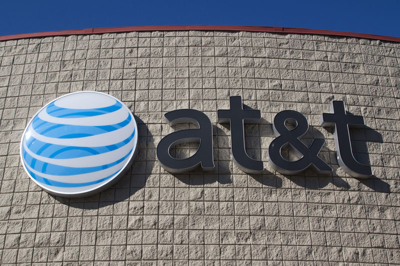 &copy; Reuters An AT&amp;T sign is shown on a building in downtown San Diego, California