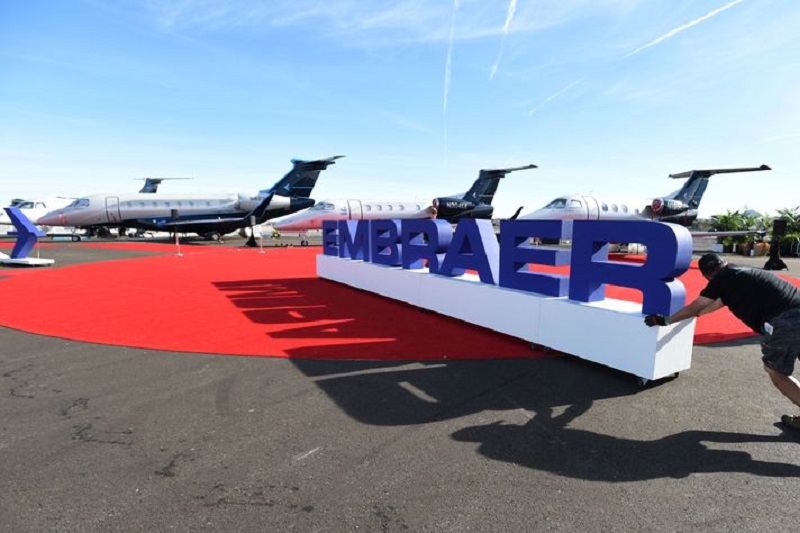 &copy; Reuters Embraer anuncia acordos da Eve Air para venda de aeronaves elétricas