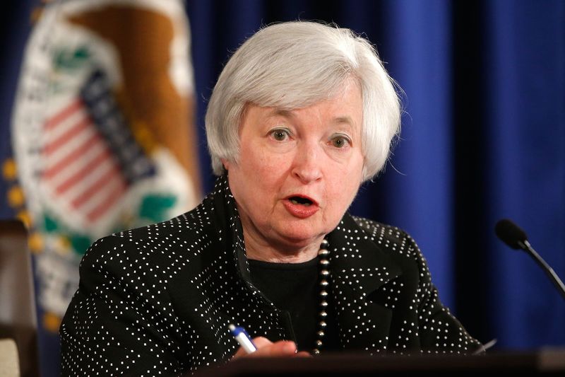 &copy; Reuters. Federal Reserve Chair Janet Yellen says Fed on track to raise rates "before year end"