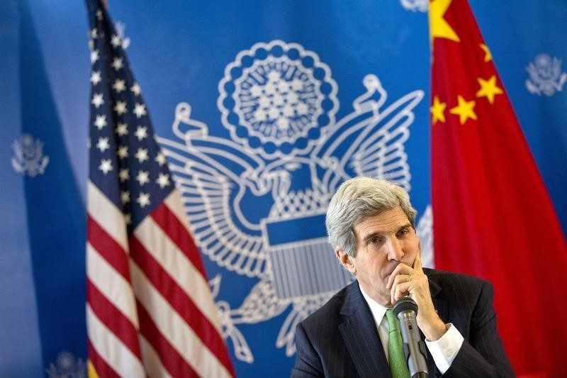 &copy; Reuters.  Kerry, İran anlaşması konusunda Körfez'deki Arap ülkelerini ikna etmeye çalışıyor