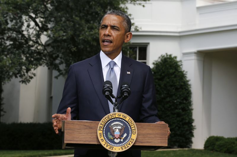 &copy; Reuters.  YENİLEME 1-Obama, Rusya'ya İslam Devleti ile mücadeleye yoğunlaşması için ikna çabalarını yineledi