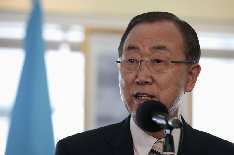 © Reuters. Ban Ki-moon destaca el fin del conflicto armado en Colombia