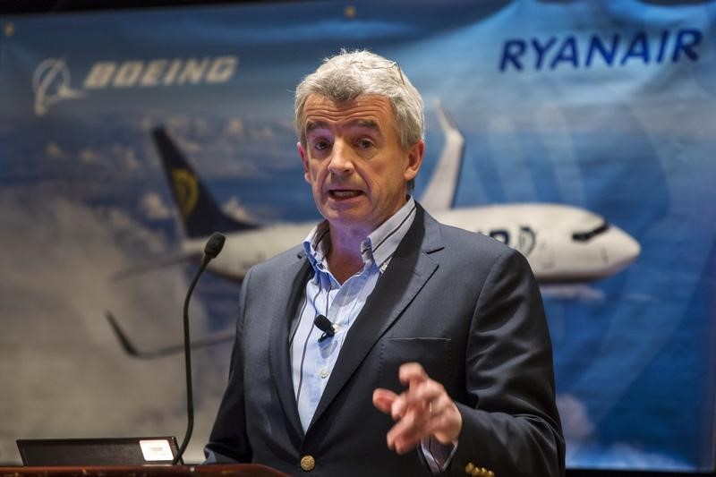 &copy; Reuters.  Baas Ryanair verbaasd over staatsbelang AF-KLM