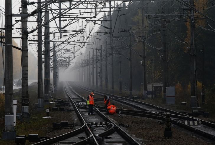 &copy; Reuters.  Ukrainian Railways sanctions Russian cargo operator