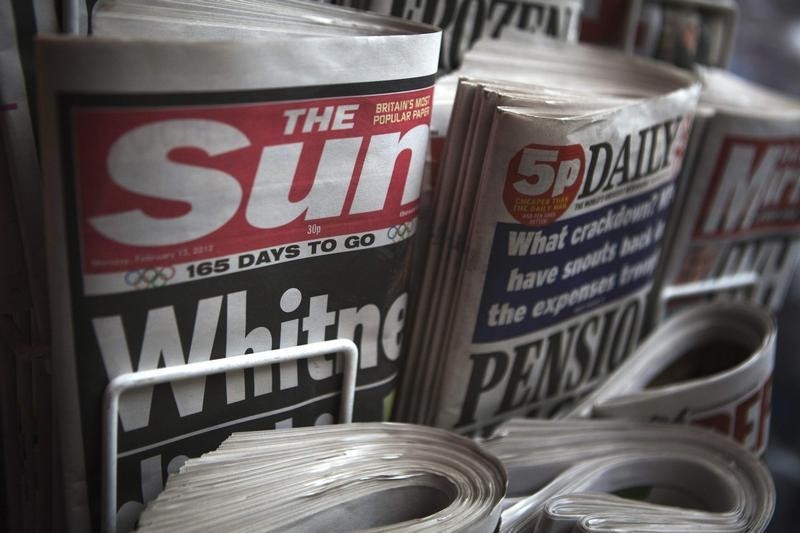 &copy; Reuters.  Daily Mail shares sink on prospect of another tough year for print