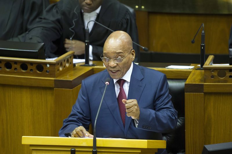 © Reuters. South Africa's President Zuma attends the opening ceremony of the Assembly of the African Union (AU) at the AU headquarters in Ethiopia's capital Addis Ababa