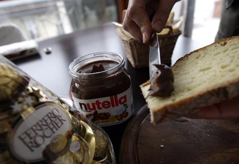 &copy; Reuters.  Nutella maker Ferrero names boss of newly acquired Delacre biscuits 