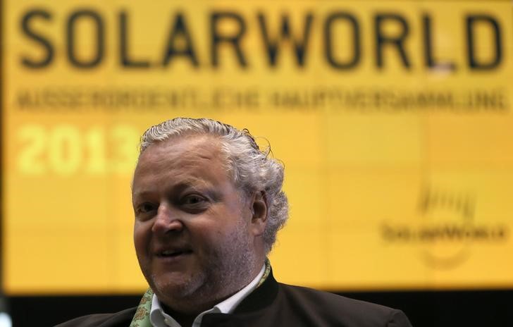 &copy; Reuters.  Solarworld kündigt Insolvenz an