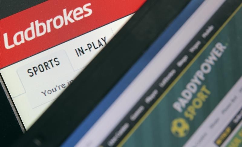 &copy; Reuters.  Ladbrokes first-half profit falls 44 percent