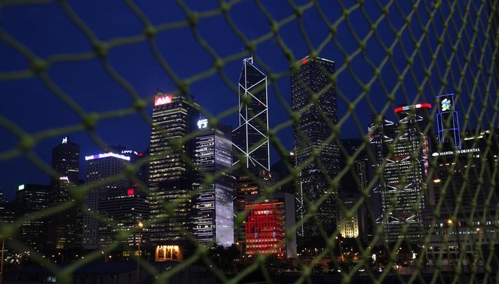 &copy; Reuters.  Hong Kong's first-quarter GDP contracts on weak exports, spending
