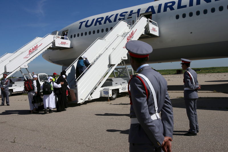 &copy; Reuters.  UPDATE 2-No bomb found on Turkish Airlines plane diverted to Canada, resumes journey