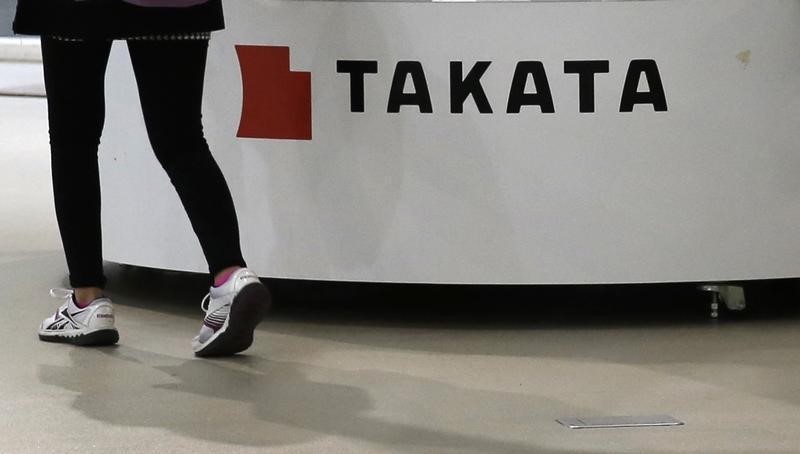 &copy; Reuters.  Takata shares untraded with heavy sell orders, KSS seen backing restructuring