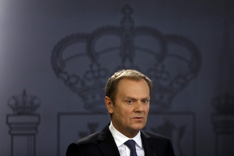 &copy; Reuters.  Tusk diz que acordo permitirá continuar apoiando a Grécia