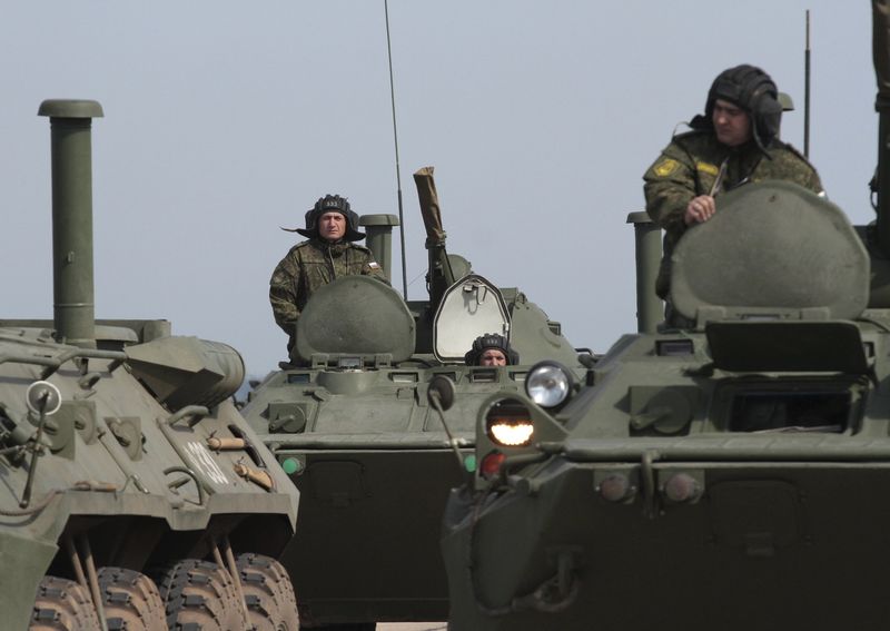 &copy; Reuters.  Sanctions push central Europe's armies further from Russia