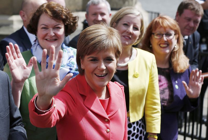 &copy; Reuters.  Brexit, Sturgeon: molto probabile nuovo referendum su indipendenza Scozia