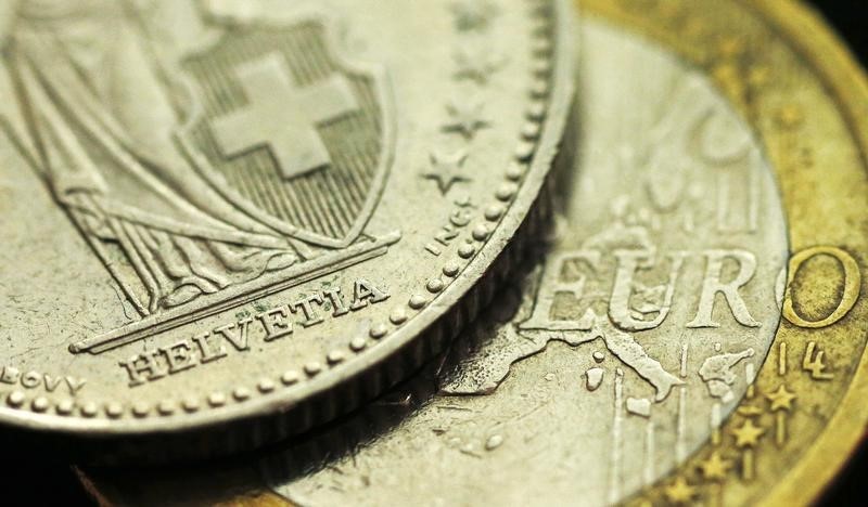 &copy; Reuters.  L’euro si stacca dal minimo mentre la SNB indebolisce il franco svizzero 