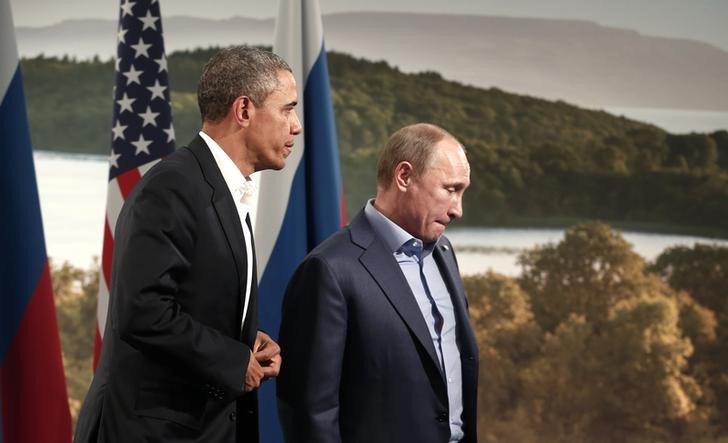 &copy; Reuters.  Obama i Putin chcą szukać politycznego rozwiązania dla Syrii