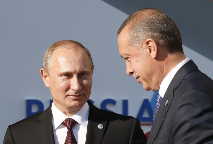 &copy; Reuters.  Erdoğan-Putin görüşmesinde, Putin’in Türkiye’ye ziyareti konusunda mutabık kalındı