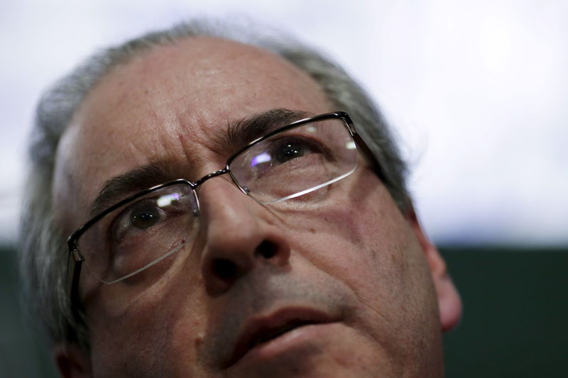 &copy; Reuters.  'Tenho absoluta convicção de sua inocência', diz Eduardo Cunha sobre Chiquinho Brazão