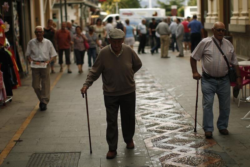 &copy; Reuters.  España, uno de los países menos preparados para la jubilación, según estudio